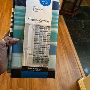 Two shower curtains